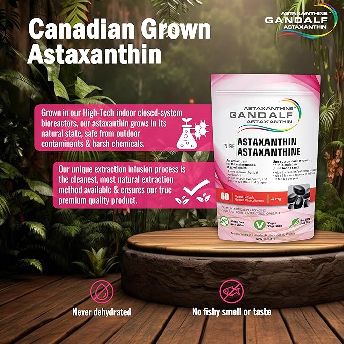 Astaxanthin 4mg, 60 Vcaps - Gandalf - Image 6