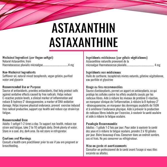 Astaxanthin 4mg, 60 Vcaps - Gandalf - Image 3