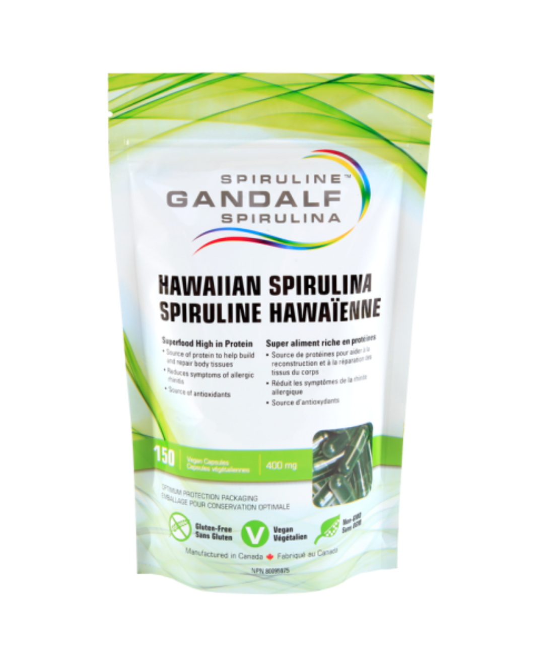 Hawaiian Spirulina 400mg, 150 Vcaps - Gandalf - Image 1