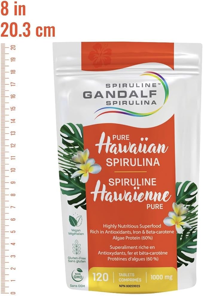 Hawaiian Spirulina 1000mg, 60 tabs - Gandalf - Image 4