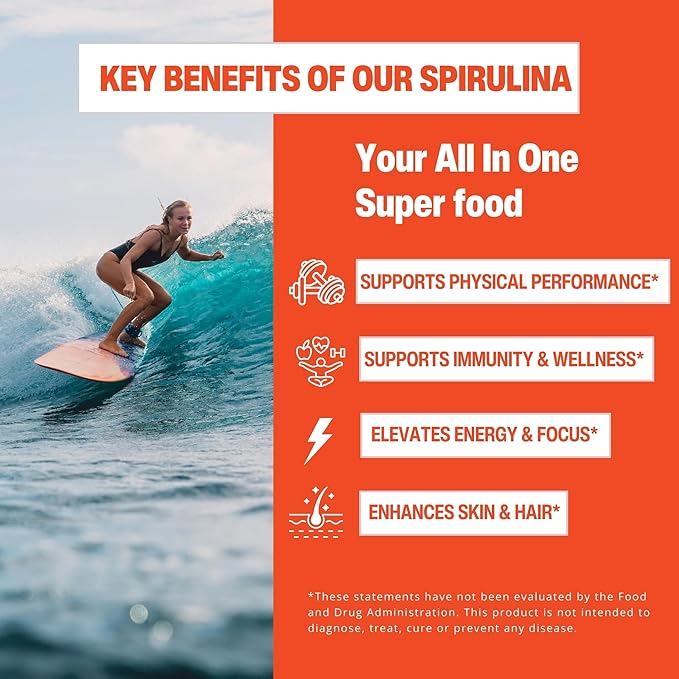 Hawaiian Spirulina 1000mg, 60 tabs - Gandalf - Image 6