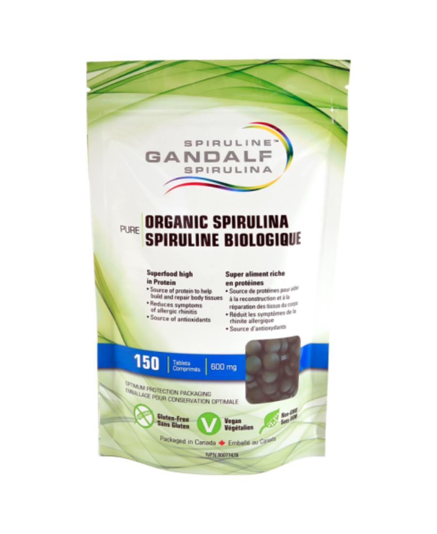 Spirulina Organic 600mg, 150 tabs - Gandalf - Image 1