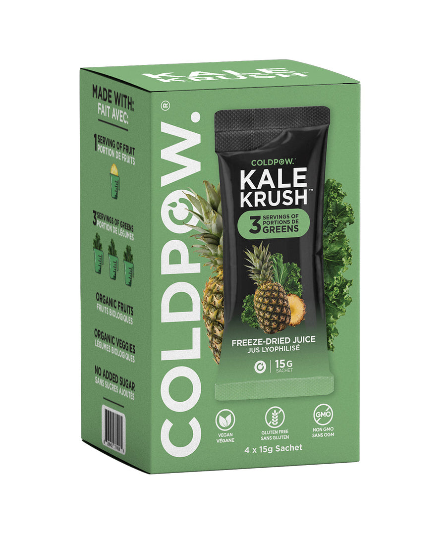 Coldpow Drinks Kale Krush, 35g x4 - Coldpow Drinks