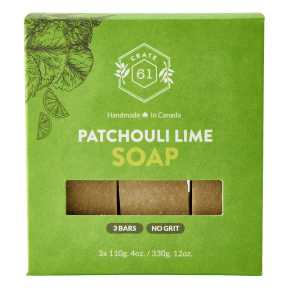 Crate 61 Organics Inc. Patchouli Lime Bar Soap 3pk