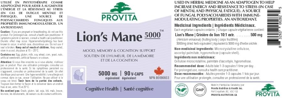 Provita - Lion's Mane 5000 (90 caps)