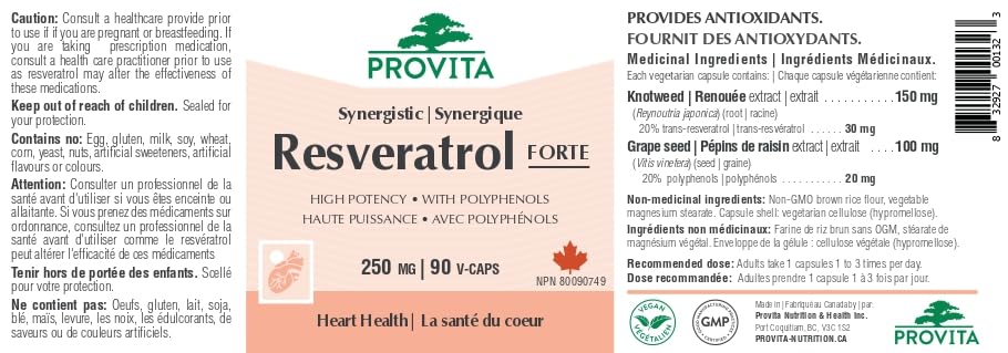 Provita - Resveratrol Forte 90 caps - Provita