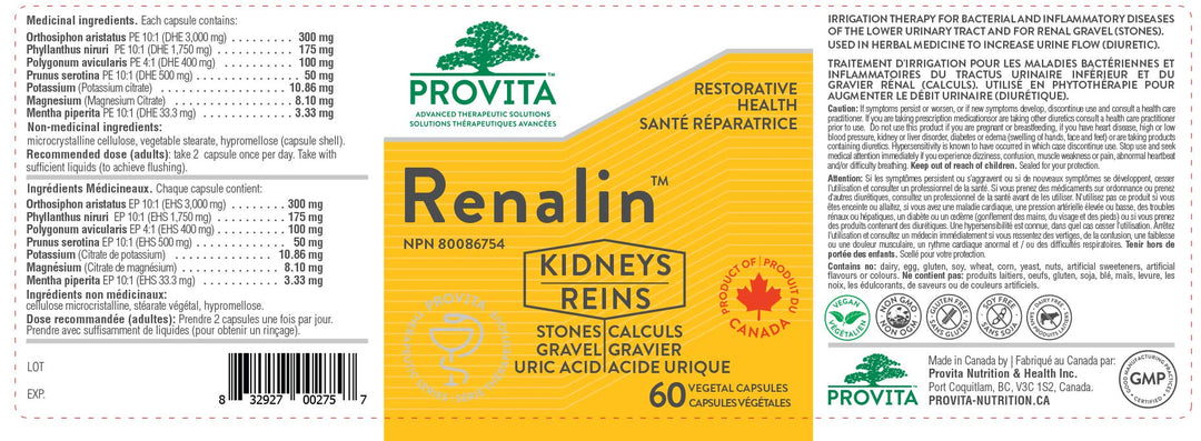 Provita Pro - Renalin (60 vcaps)