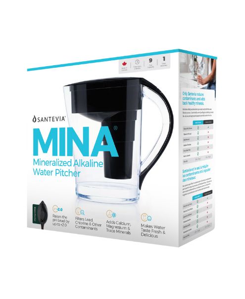 Santevia Systems - MINA Pitcher Black - Image 1
