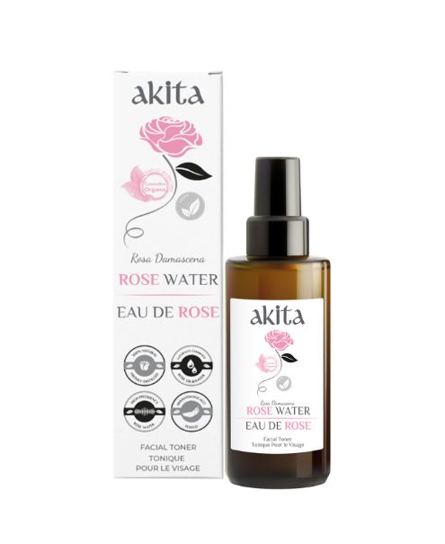 Akita - All Natural Rose Water, 100ml - Image 1