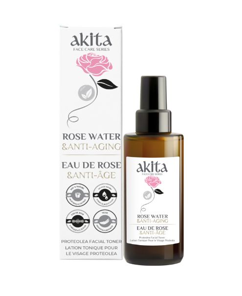 Akita - All Natural Rose Water, Anti-Aging, 100ml - Image 1