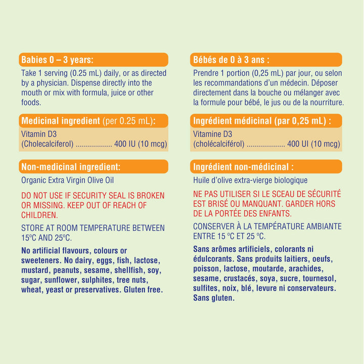 Allkidz - Vitamin D3 (400IU), 25ml - Image 2