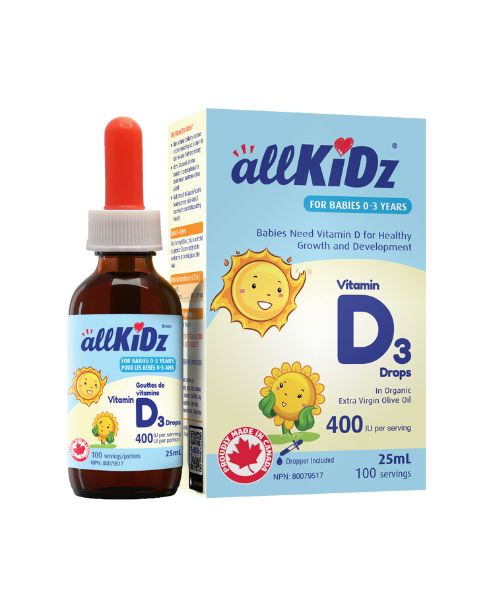 Allkidz - Vitamin D3 (400IU), 25ml - Image 1
