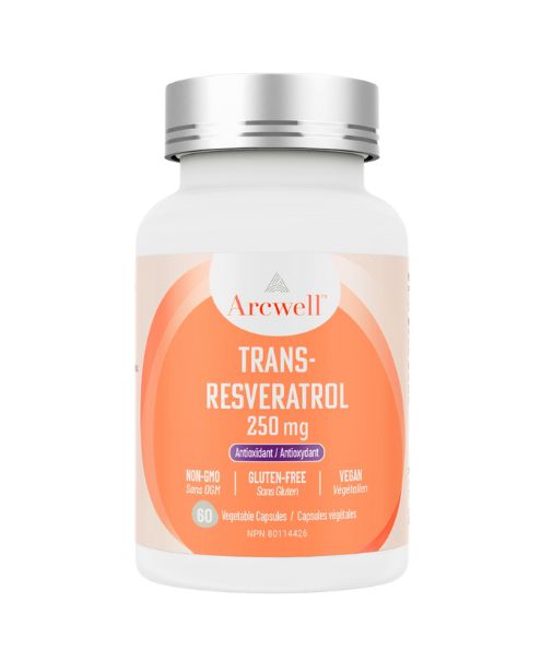 Arcwell - Trans-Resveratrol, 250mg/60caps - Image 1