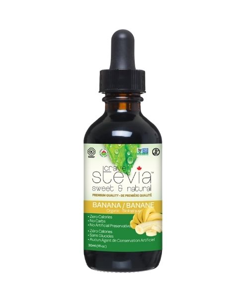 Crave Stevia - Banana Liq. Stevia 30ml - Image 1