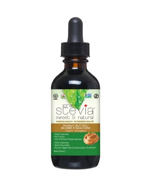 Crave Stevia - Peanut Butter Liq. Stevia 30ml - Image 1