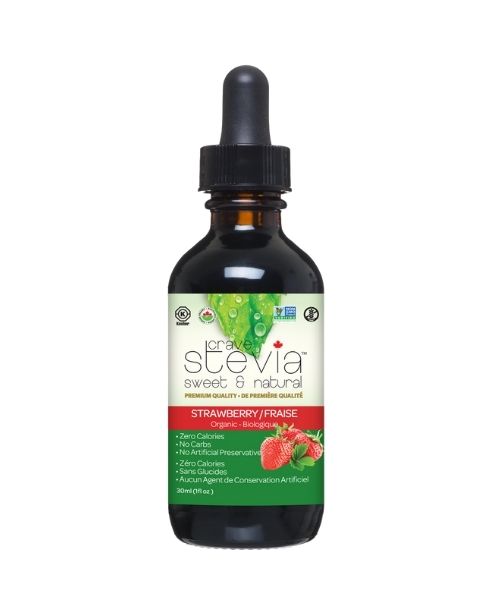 Crave Stevia - Strawberry Liq. Stevia 30ml - Image 1