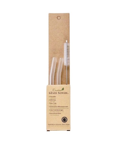 Enviro Glass Straws - Combo Reg. Straws 6" Bent - Image 1
