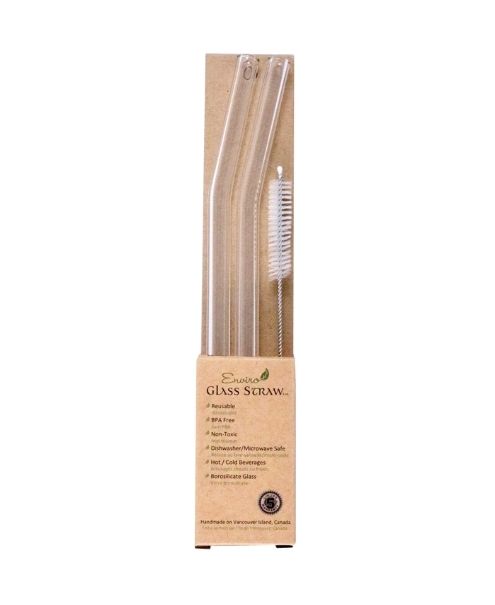 Enviro Glass Straws - Combo Reg. Straws 10" Bent - Image 1