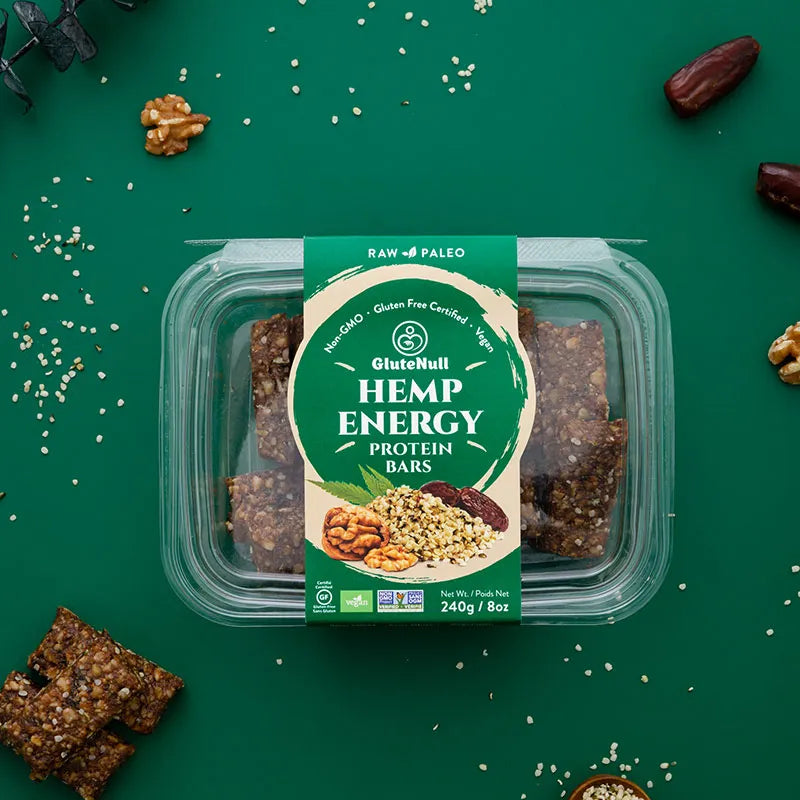 Glutenull - Raw Hemp Energy Bar,240g - Image 1