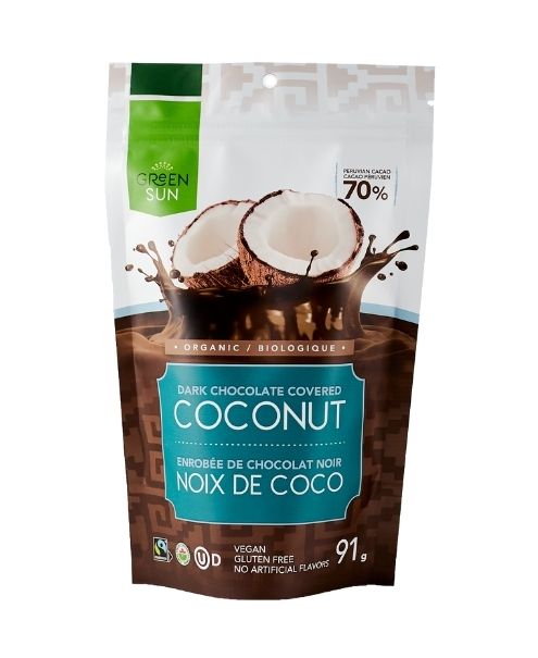 Green Sun Foods - Chocolate Covered Coconut, 91g/10pk - Image 1
