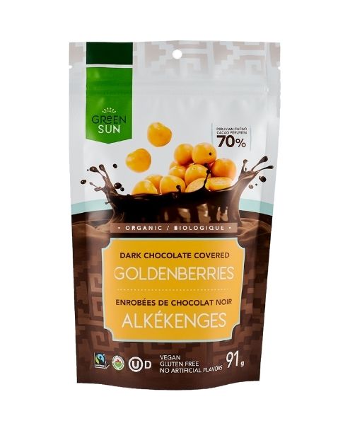 Green Sun Foods - Chocolate Covered Goldenberries, 91g/10pk - Image 1