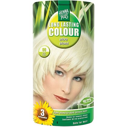 Hennaplus - Long Lasting Ultra Blond 00 Coupe Soleil, 140ml - Image 1