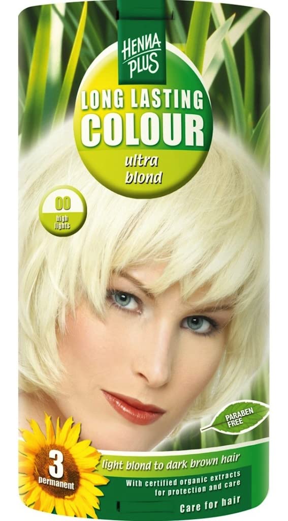 Hennaplus - Long Lasting Ultra Blond 00 Coupe Soleil, 140ml