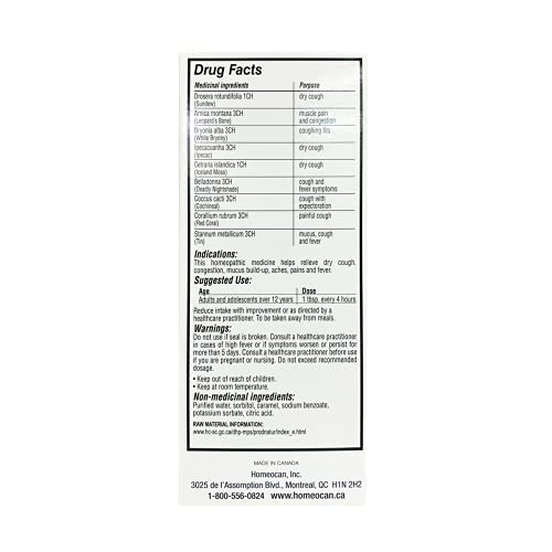 Homeocan - Cough & Cold H Syrup, 250 Ml