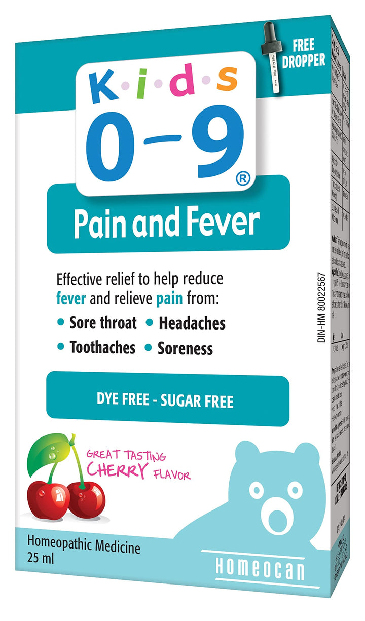 Homeocan - Kids 0-9 Pain & Fever, 25 Ml