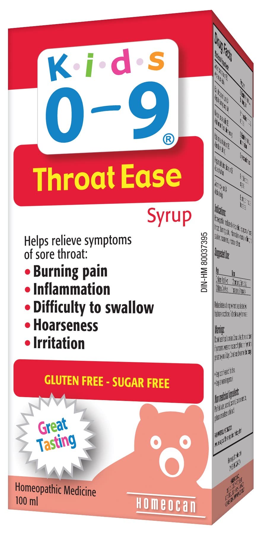 Homeocan - Kids 0-9 Throat Ease 100ml