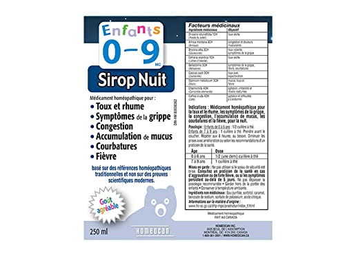 Homeocan - Kids 0-9 Night Cough&Cld,250ml