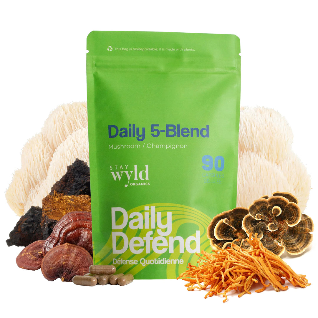 Stay Wyld Organics Ltd - 5-Mushroom Blend (90caps) - Image 1