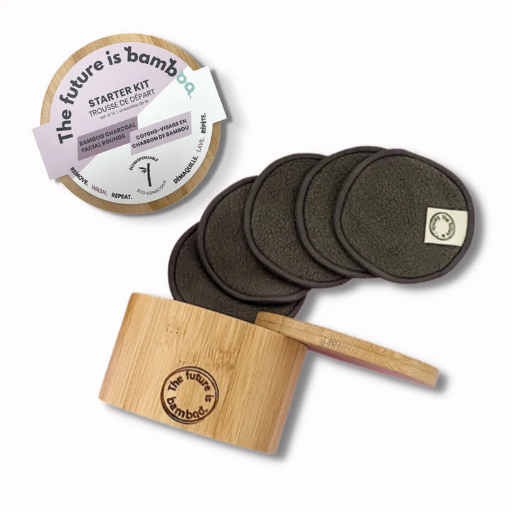 The Future Is Bamboo - Charcoal Facial Rounds Starter - Image 1