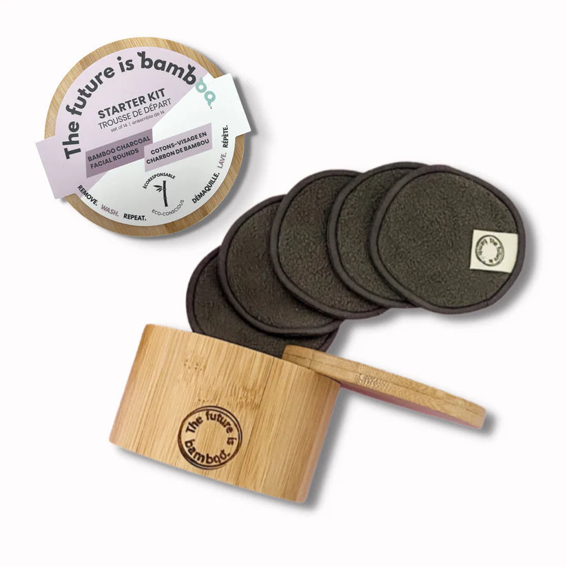 The Future Is Bamboo - Charcoal Facial Rounds Starter - Image 1