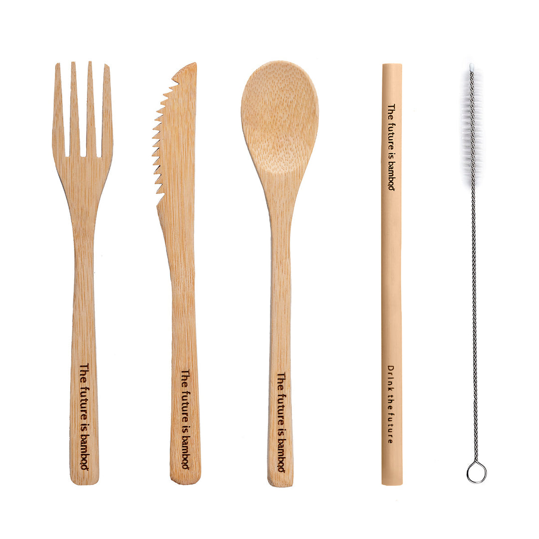 The Future Is Bamboo - Bamboo Utensil Kits 12/Box - Image 1