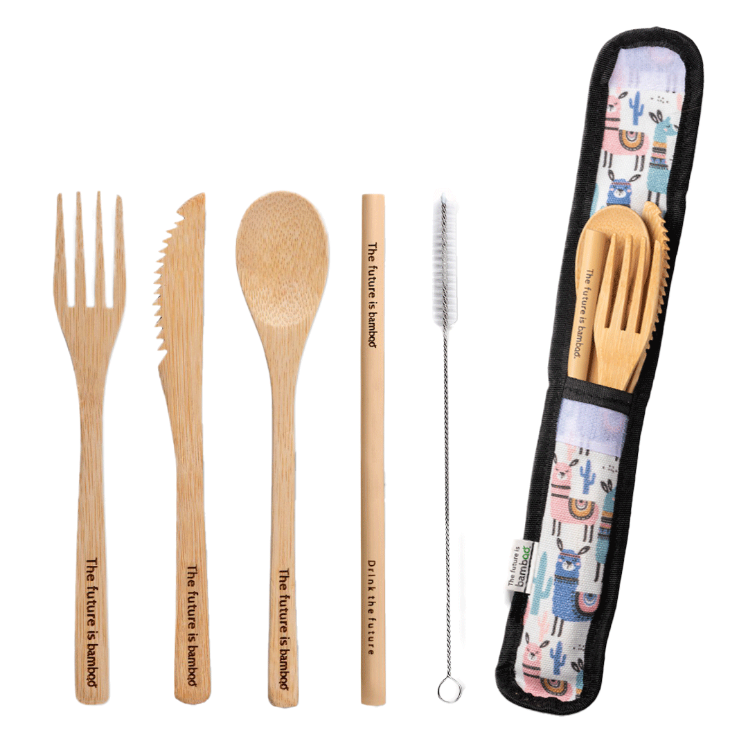 The Future Is Bamboo - Bamboo Utensil Kits 12/Box - Image 3