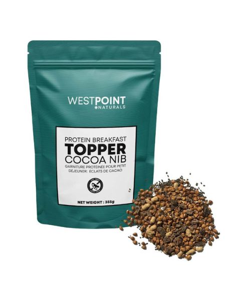 Westpoint Naturals - Protein Breakfast Topper Cocoa Nib (355g/6pk) - Image 1