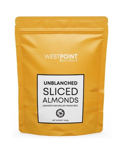 Westpoint Naturals - Unblanched Sliced Almonds (200g/6pk) - Image 1