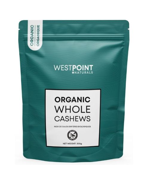 Westpoint Naturals - Organic Whole Cashews (300g/6pk) - Image 1