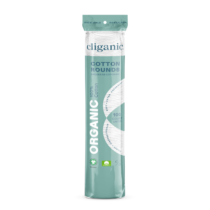 Cliganic - Organic Cotton Rounds, 100ct - Image 1