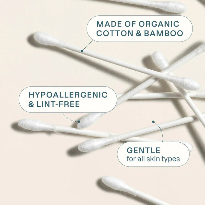 Cliganic - Organic Cotton Swabs, 500ct - Image 3