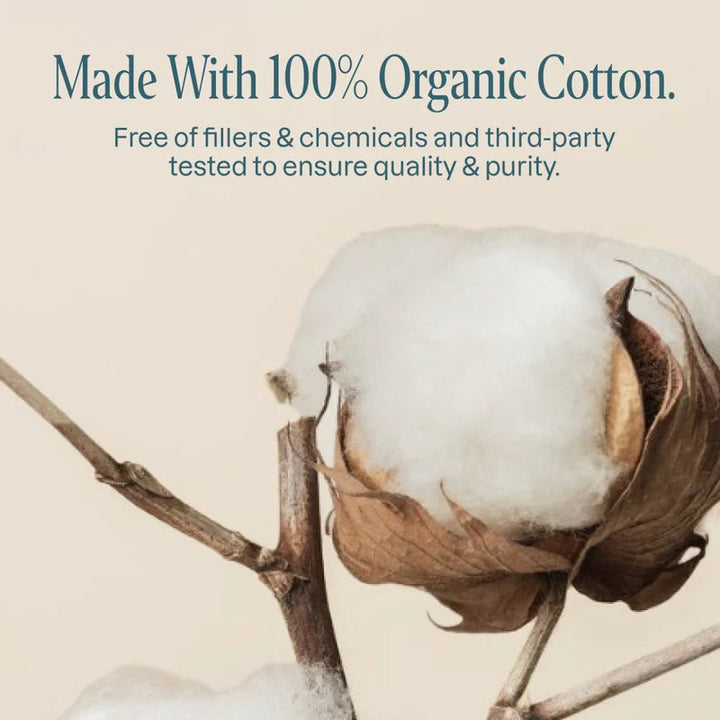 Cliganic - Org Jumbo Cotton Balls, 100ct - Image 2
