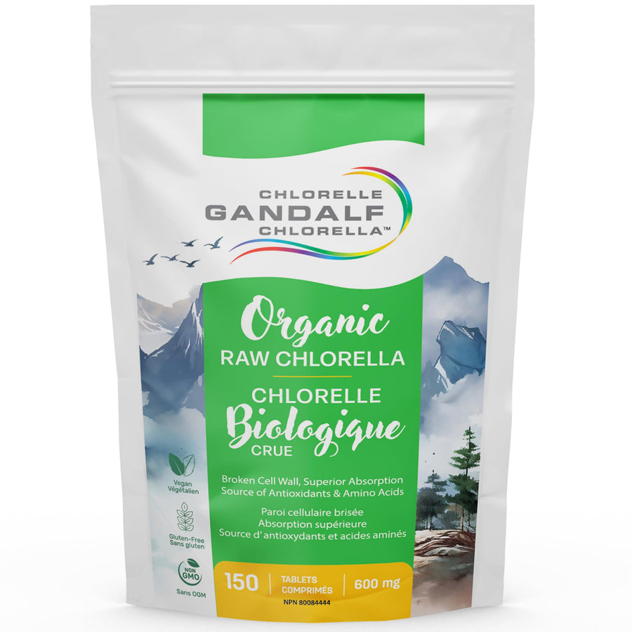 Gandalf Chlorella Organic 600mg, 150 tabs - Gandalf