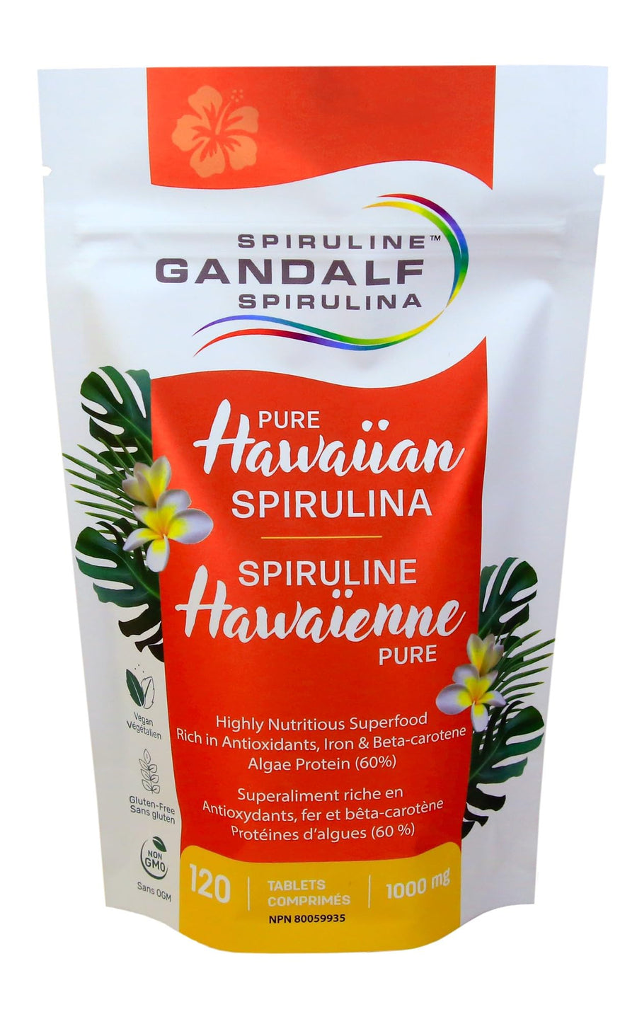 Gandalf Hawaiian Spirulina 1000mg, 120 tabs - Gandalf