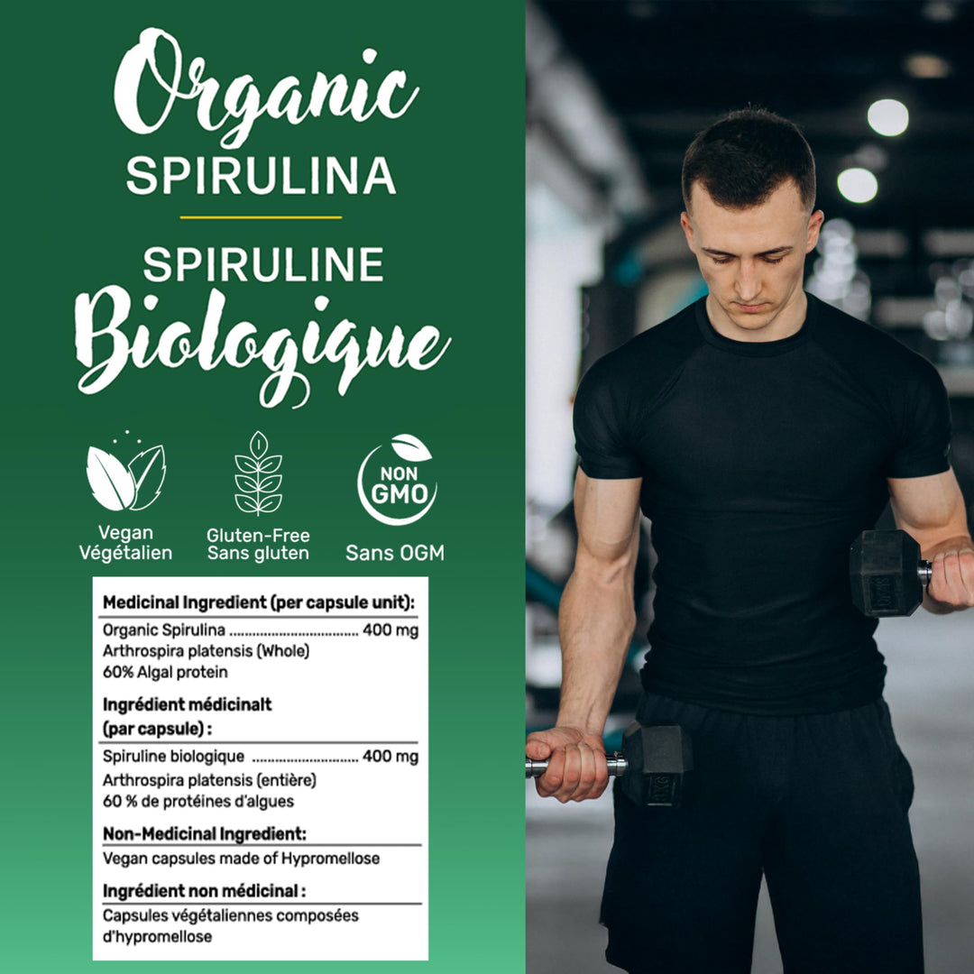Gandalf - Spirulina Organic 400mg, 200 Vcaps - Gandalf