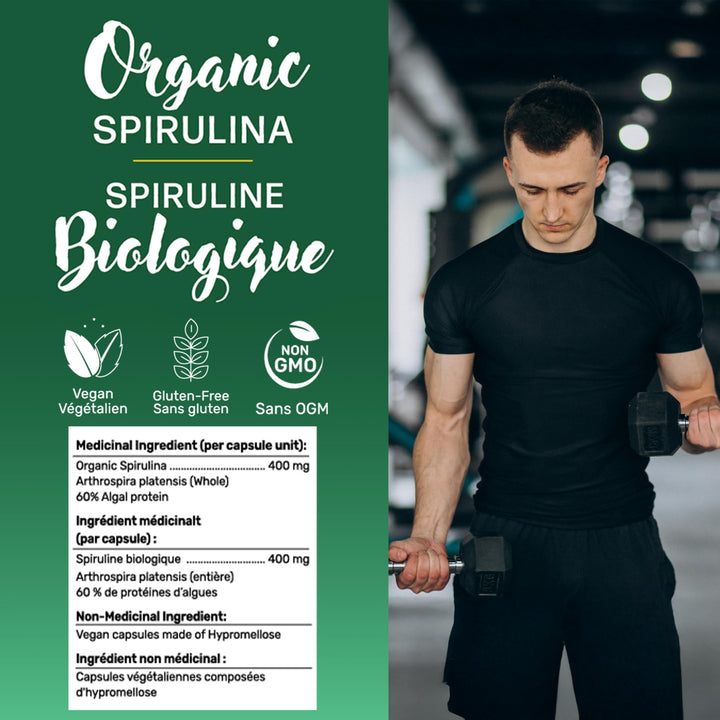 Gandalf - Spirulina Organic 400mg, 200 Vcaps - Gandalf