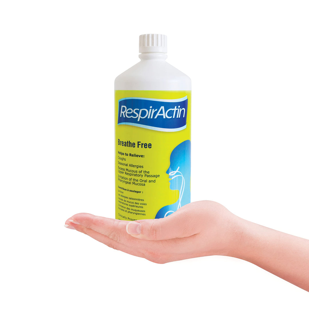 Back label of Sunforce RespirActin 948ml - Sunforce showing product details