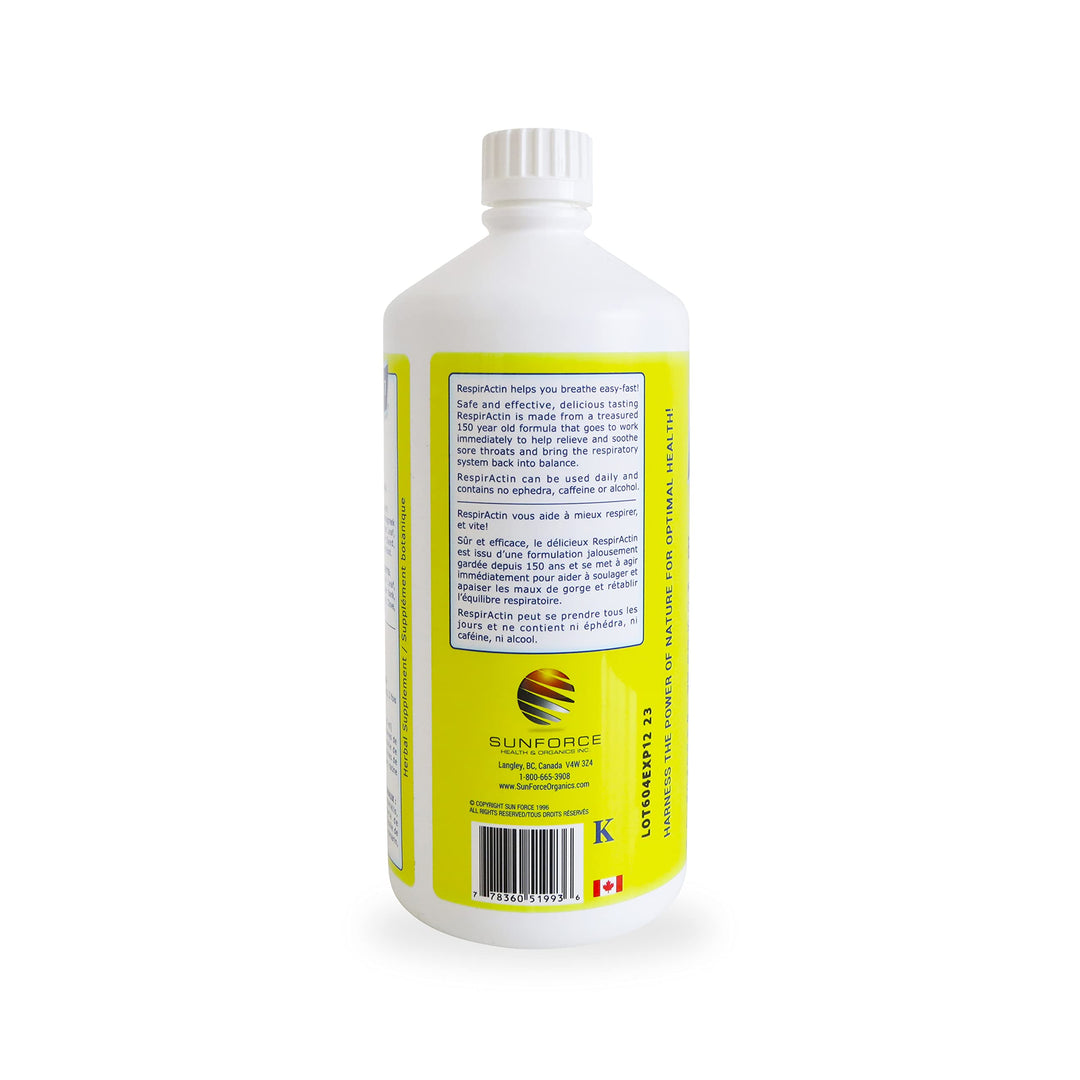 Usage directions for Sunforce RespirActin 948ml - Sunforce