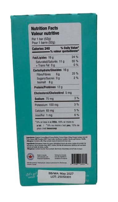 ZoRaw Chocolates - 45%Milk Chocolate With Protein