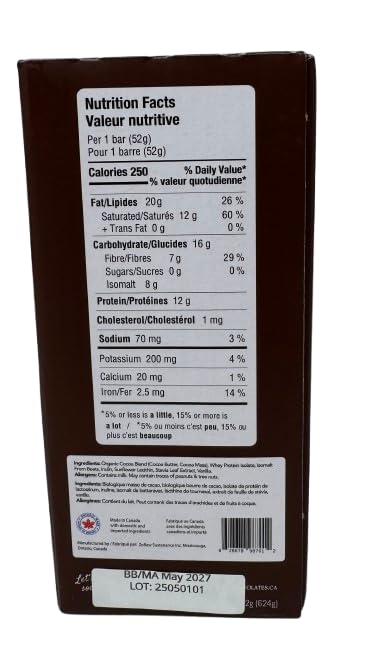 ZoRaw Chocolates - 60%Dark Chocolate With Protein